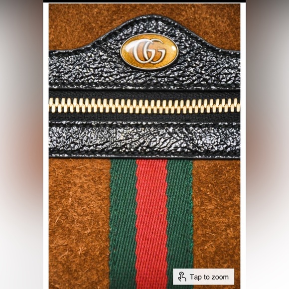 Gucci Brown GG Suede Belt Bag - Picture 10 of 12